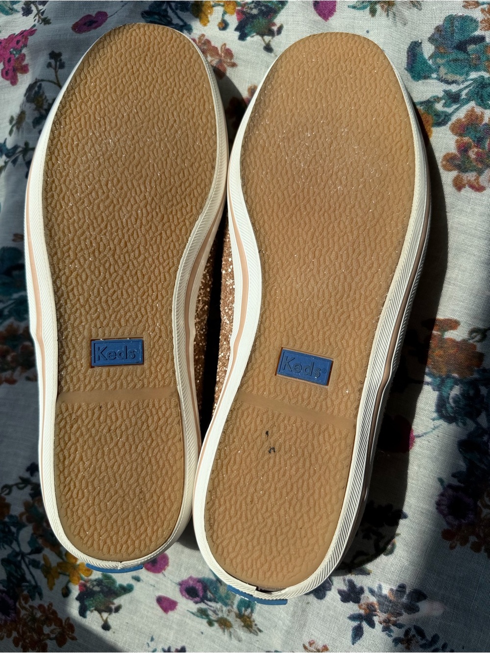 Kate Spade Keds Rose Gold Glitter Sneakers - Picture 6 of 10